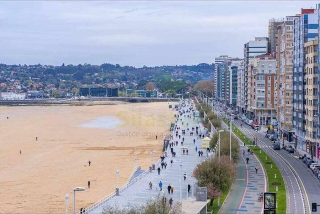 Apartamento Vagamar Vistas Increibles Gijón Exterior foto